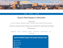 Tablet Screenshot of homesforsalesaintjohn.com